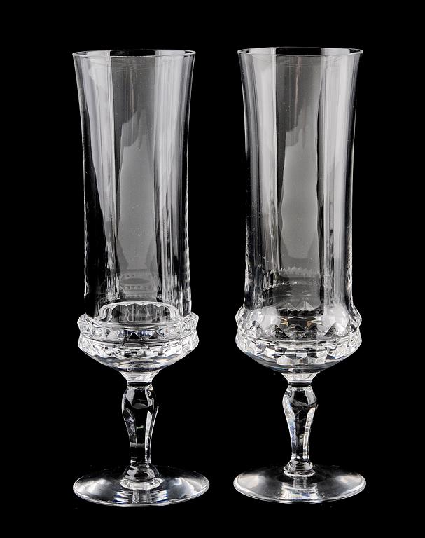 CHAMPAGNEGLAS, 12 st, "Silvia", Orrefors.