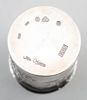 BÄGARE, 1 par, silver, Olle Ohlsson, Stockholm 1975. Vikt ca 153 g.