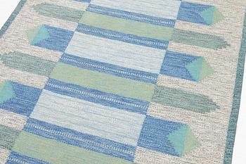 Ulla Parkdal, a carpet, flat weave, 240 x 150 cm, Signed UP.