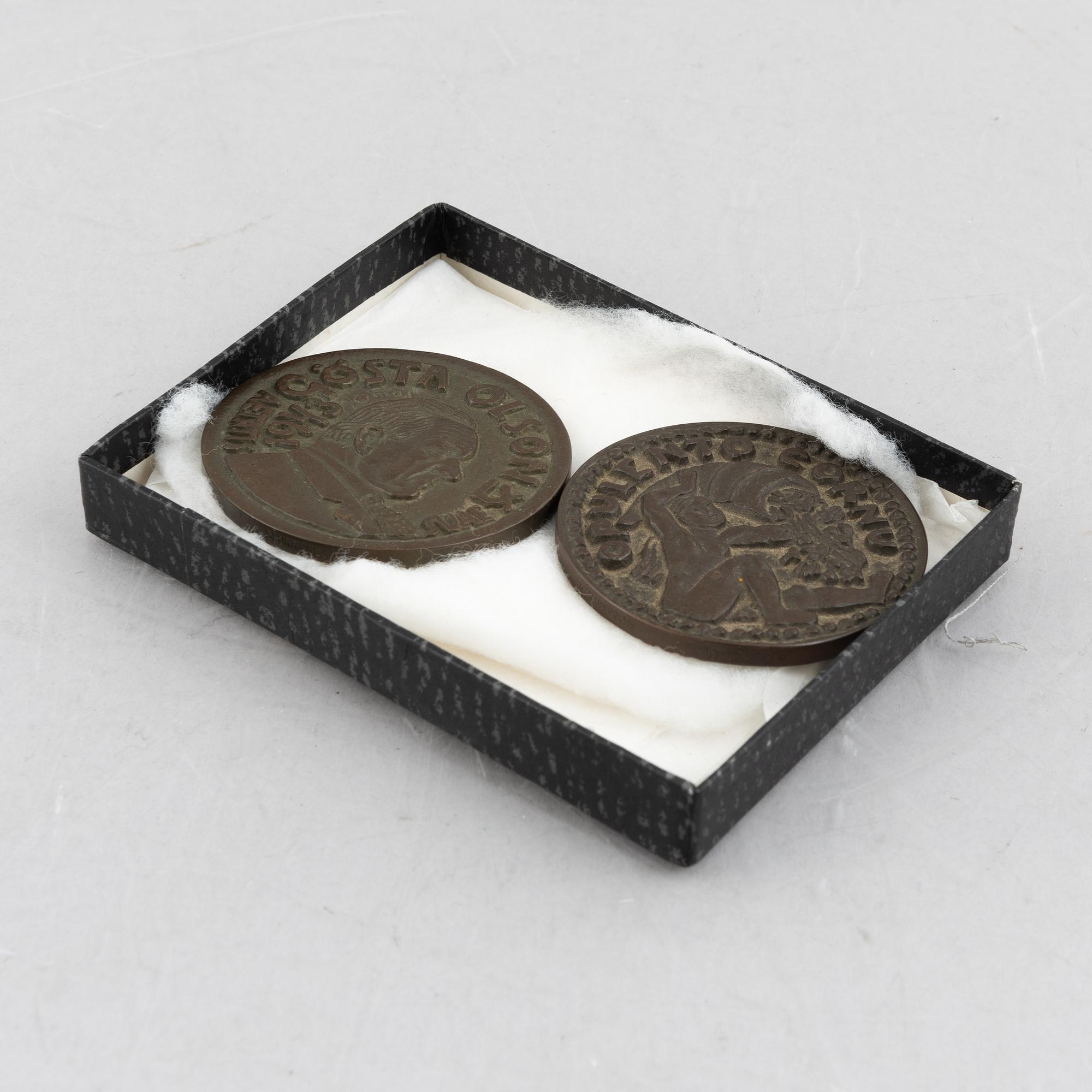 Bror Hjort, two bronze medals, Sporrong & Co, 1940-43.