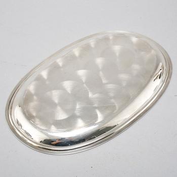 A silver coffee set of four pieces from the middle of the 20th century.