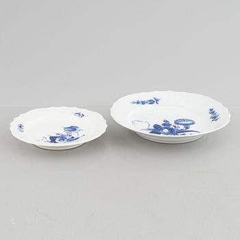Royal Copenhagen, service parts, 51 pcs, porcelain, "Blue Flower", Denmark.