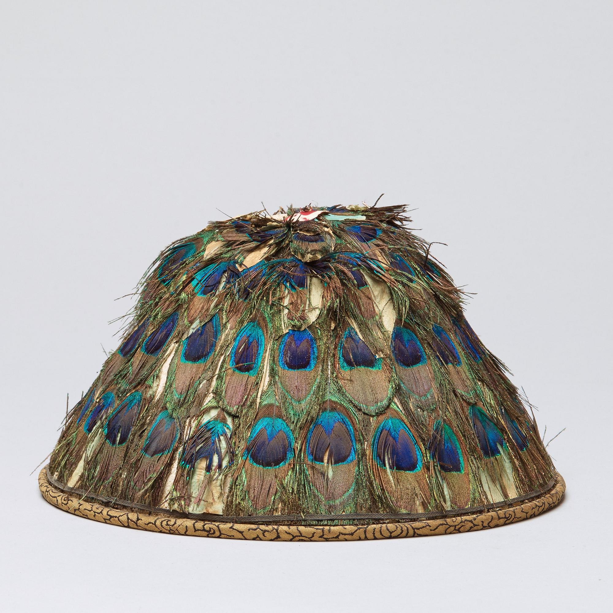 MANDARIN HATS, 3 PIECES IN A HAT BOX. China, Qing dynasty, 19th century.