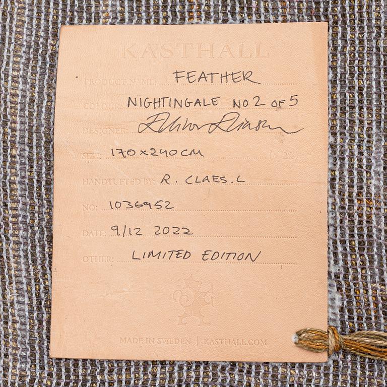 Ellinor Eliasson, a 'Feather' rug, Kasthall, c. 240 x 170 cm.