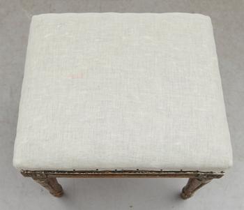 TABURETT, gustaviansk, sent 1700-tal.