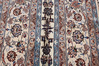 A carpet, Nain, part silk, 6 laa, ca 350 x 215 cm.