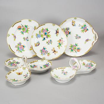 71 psc Herend, mostly "Queen Victoria".