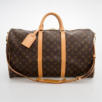 Louis Vuitton, A Monogram Keepall Bandouliere 50 Weekendbag.