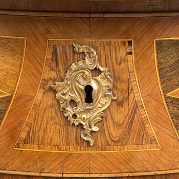 A Swedish Rococo 18th century commode by Gustaf Foltiern (master in Stockholm 1771-1804).