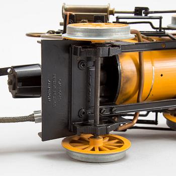HORNBY, ånglok med tender, "Stephensons Rocket", 1900-talets senare del, spårvidd 3,5 tum.