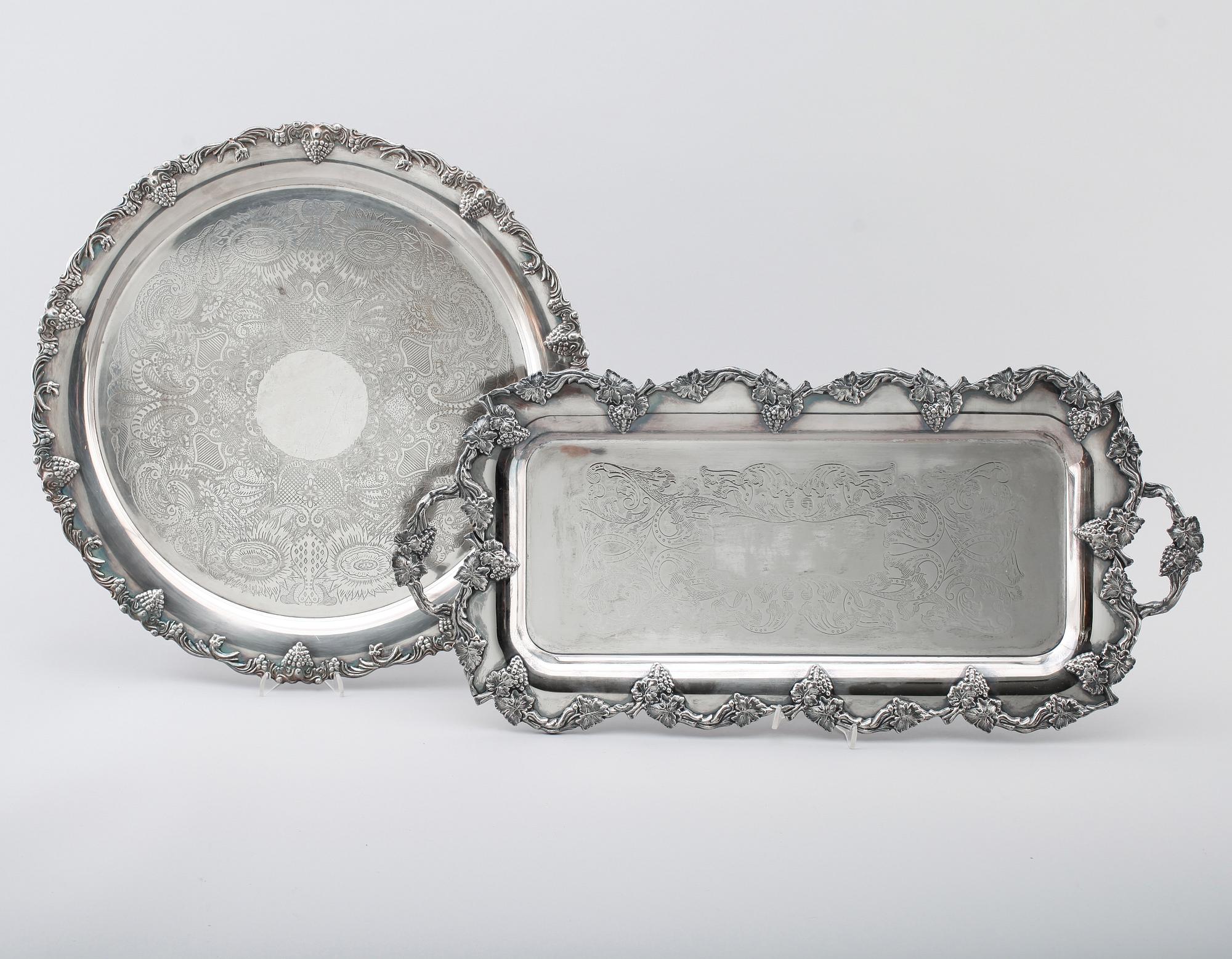 BRICKOR, 2 st, nysilver, 1900-tal.