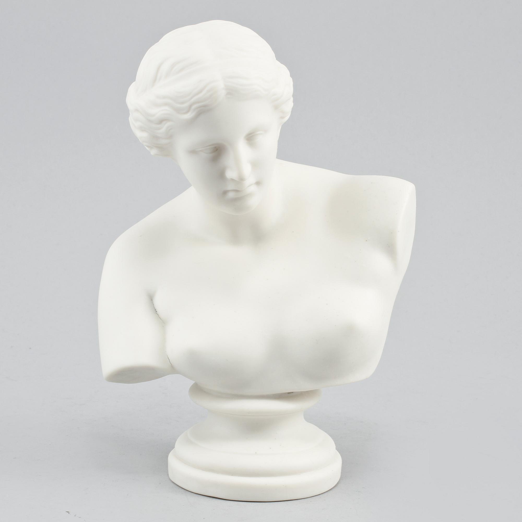 SKULPTUR, parian, "Venus", Gustafsberg, 1900.
