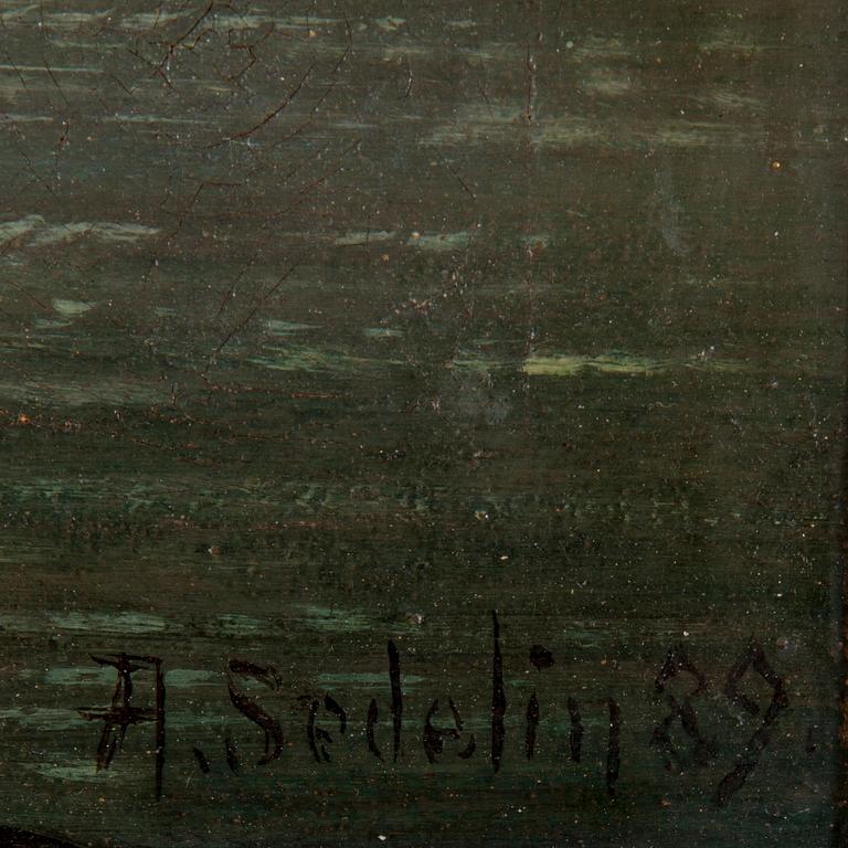AUGUST SEDELIN, olja på duk, signerad o daterad - 89.