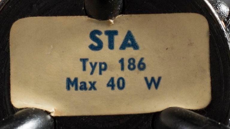 AB STILARMATUR, golvlampa, modell 186, Tranås, 1950-tal.