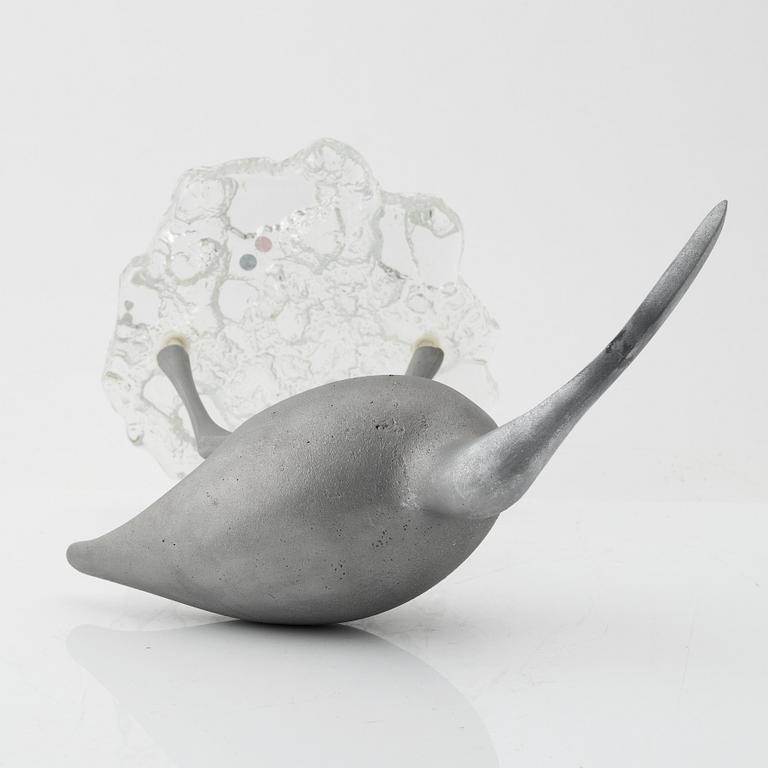 Tapio Wirkkala, an aluminium sculpture of a bird, 'Suokurppa' (Bog snipe), model 'TW 513', Kultakeskus Oy, Finland 1970s.