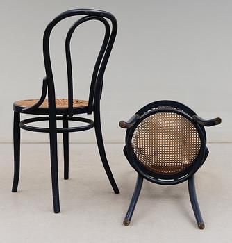 STOLAR, 6 st, Thonet-modell, 1900-tal.