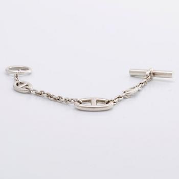 HERMÈS bracelet, silver, design "Farnandole", 25,4 g, original pouch and box.