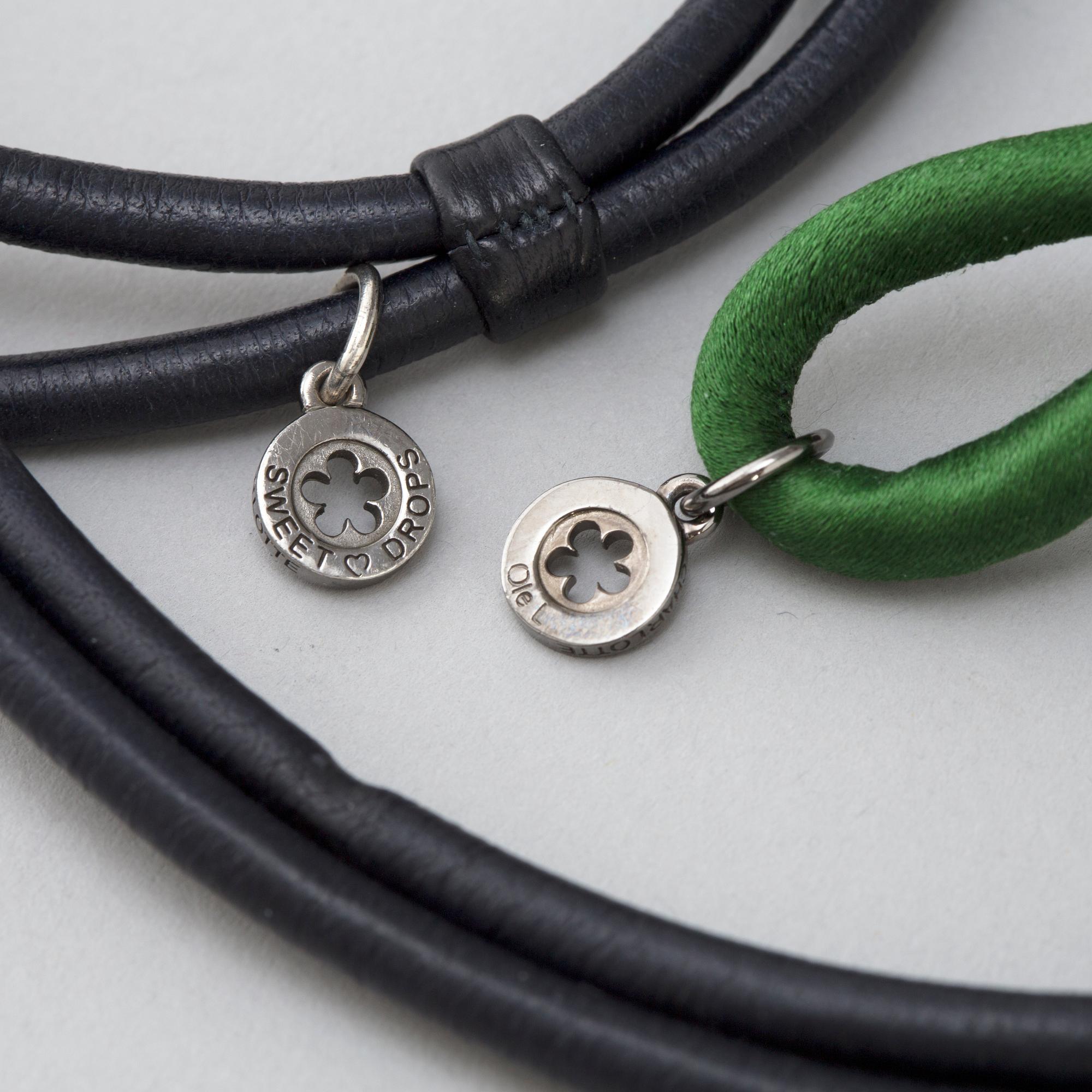 2 bracelets, "Sweet drops" Ole Lynggaard, design Charlotte Lynggaard,Copenhagen.