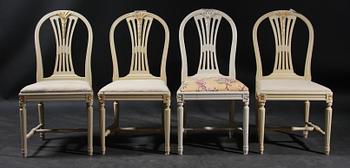 STOLAR, 5 st, gustaviansk stil, sent 1900-tal.