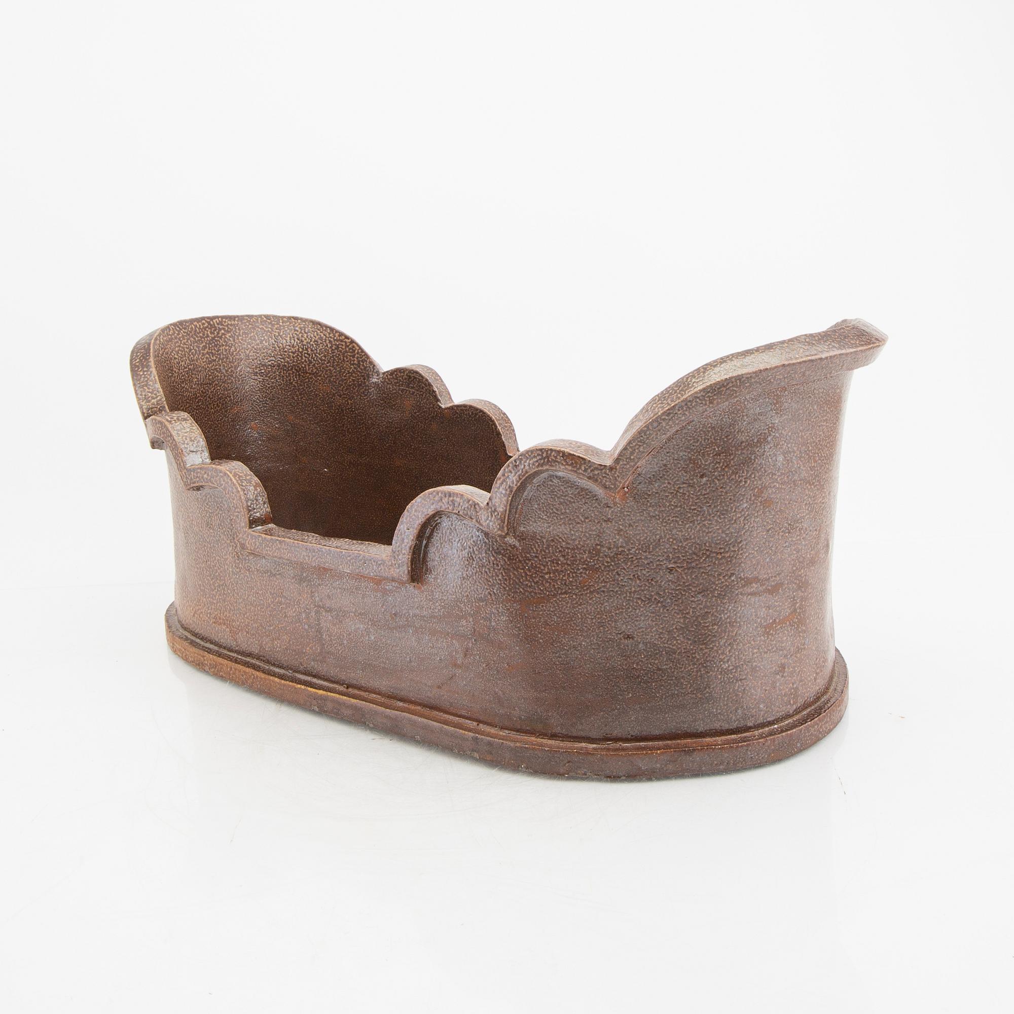 Signe Persson-Melin, a "Barca" saltglazed urn signed and dated (?).