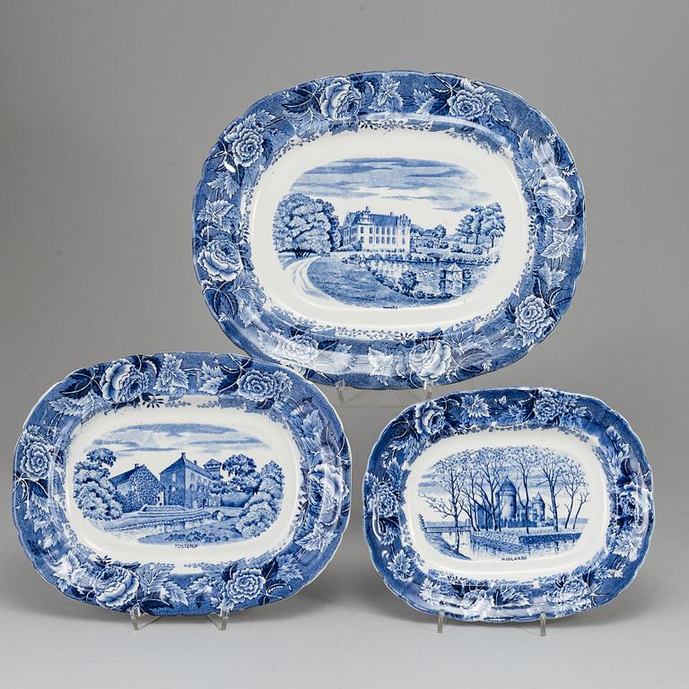 A 'Skånska Slott' part earthenware dinner service, Rörstrand (55 pieces).