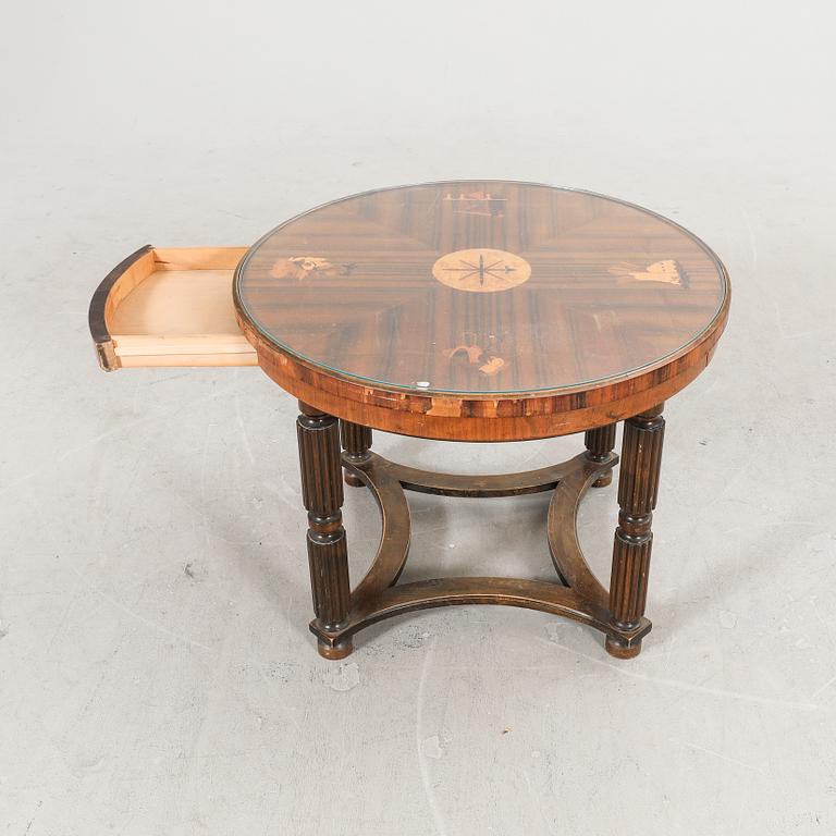 A 1940s coffee table.