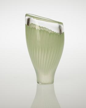 A Vicke Lindstrand glass vase, Kosta 1950's-60's.