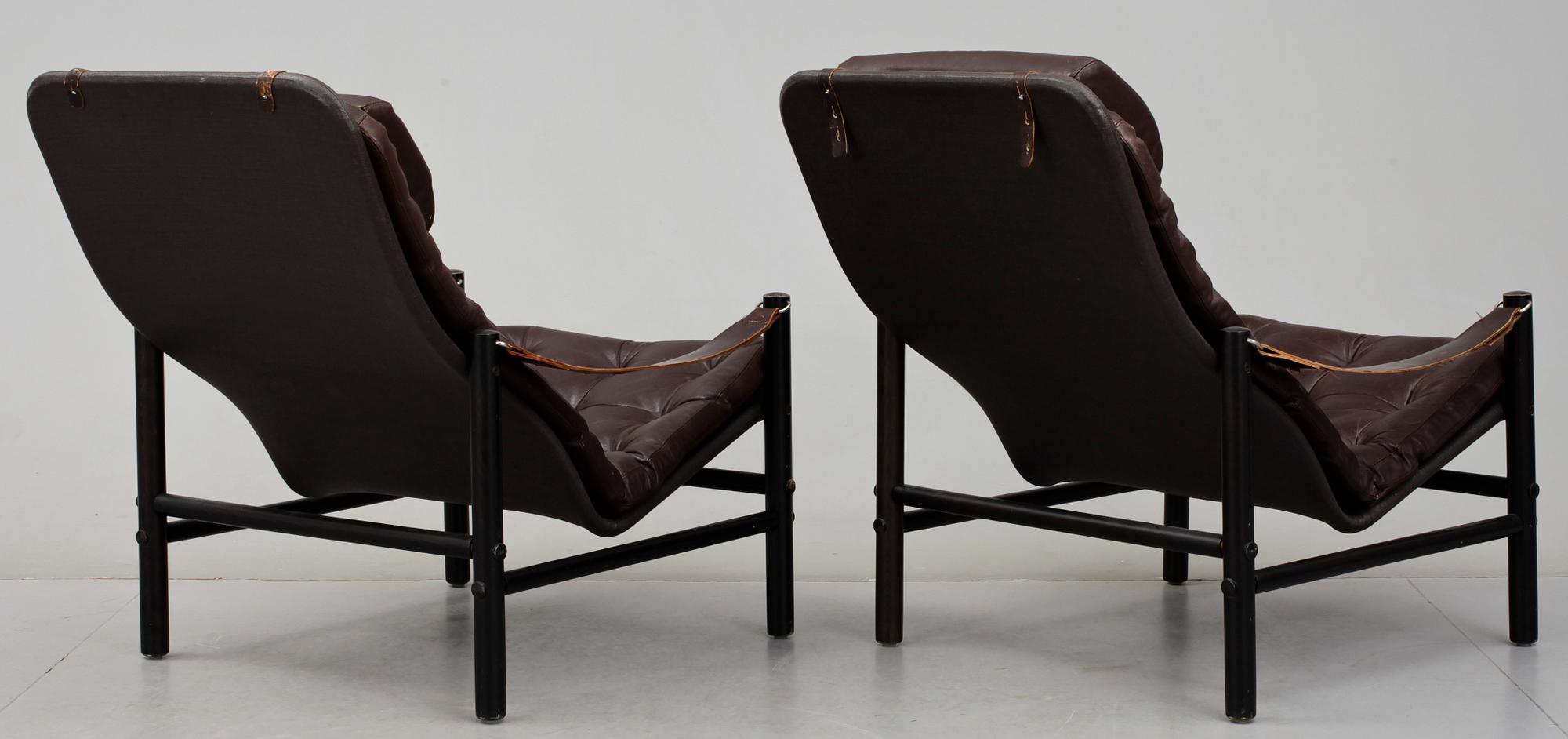 FÅTÖLJER, ett par, "Junker", Bror Boije, DUX.