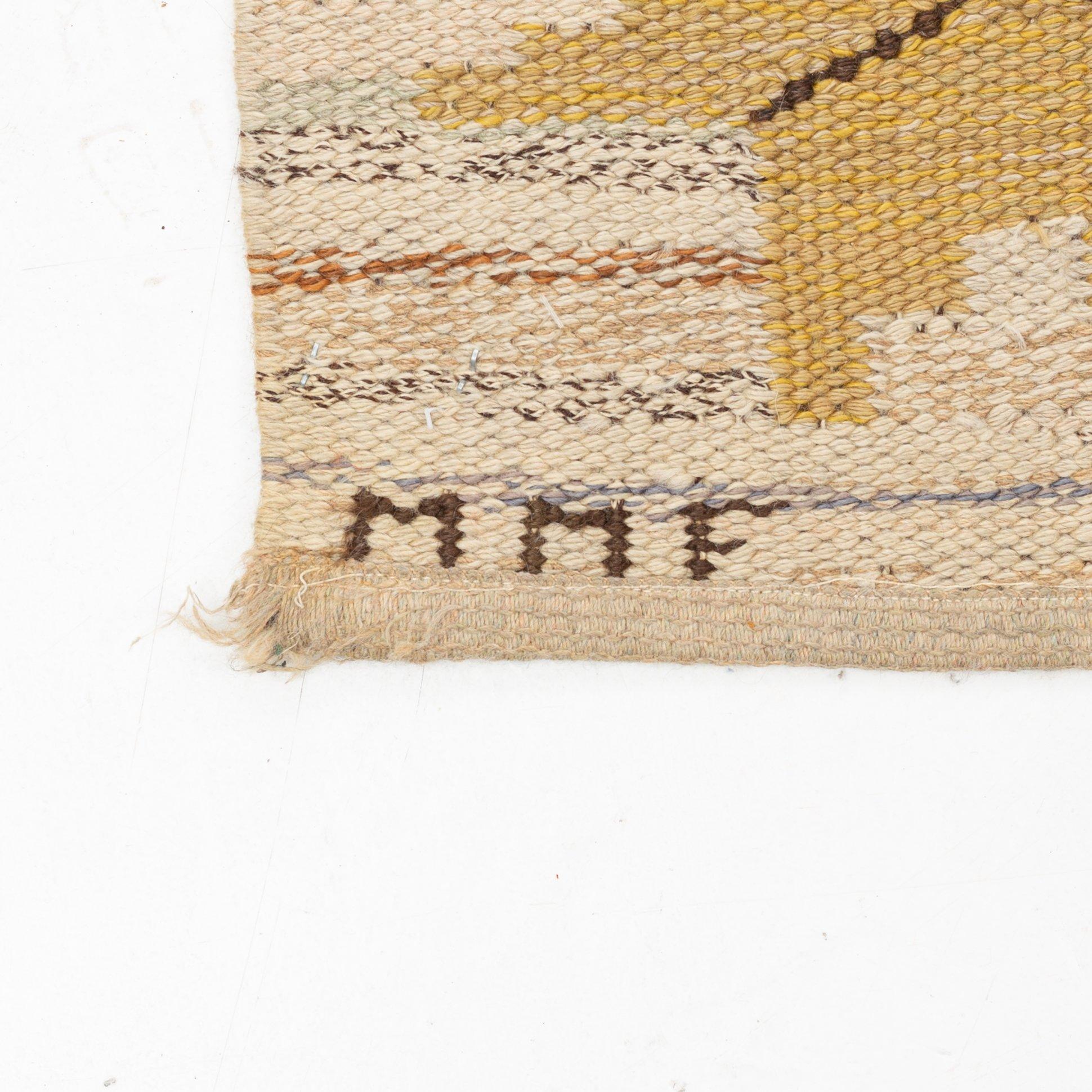 Märta Måås-Fjetterström, a carpet, "Höstmattan", flat weave, ca 295 x 207 cm, signed MMF.