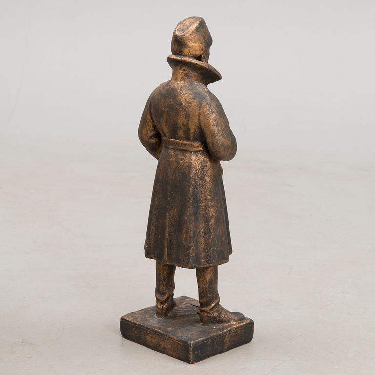 patinated plaster, signed and dated 1940.