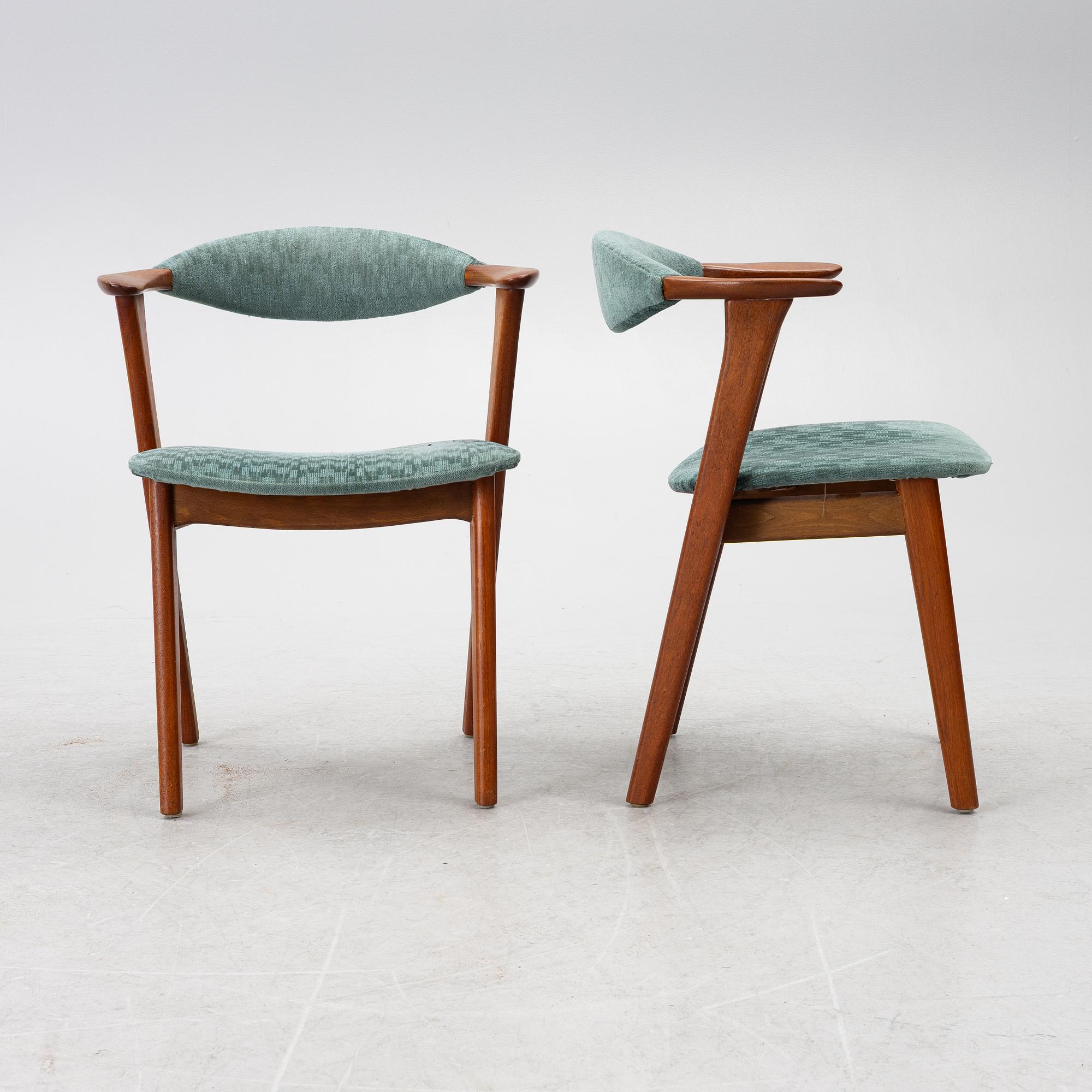 Erik Kirkegaard, chairs, set of 4, Høng Stolefabrik, Denmark, 1960s.
