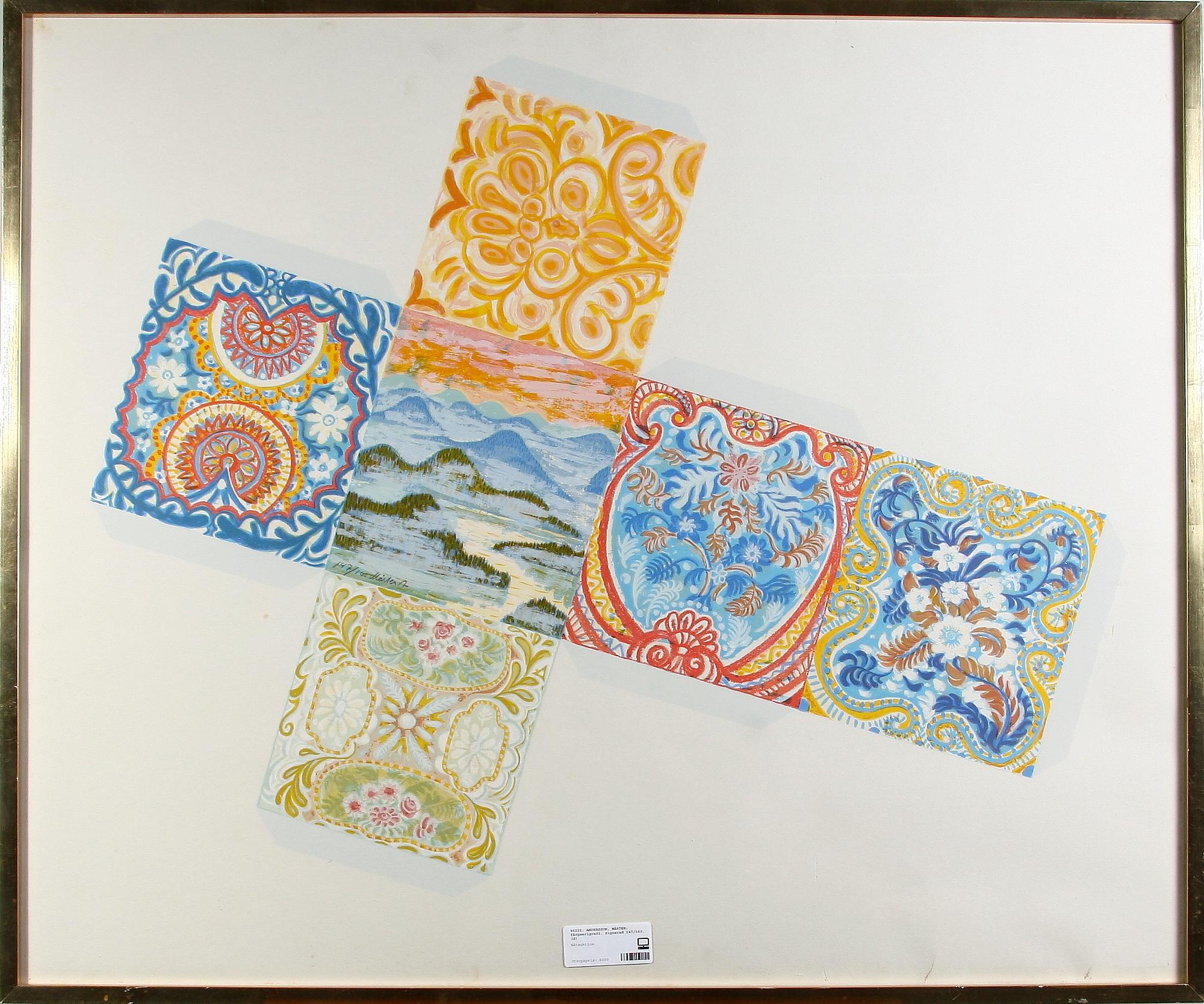 MÅRTEN ANDERSSON, färgserigrafi. Signerad 147/160.