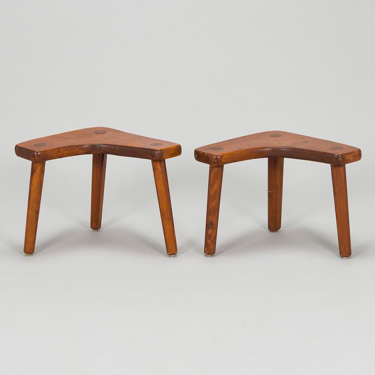 A pair of 1960/1970s stools, Finland.