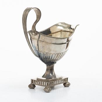 Gräddkanna, silver, empire, Lars Broman, Borgå (1797-1843).