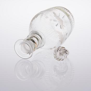 KARAFF SAMT 4 GLAS, Finland, 1800-talet.