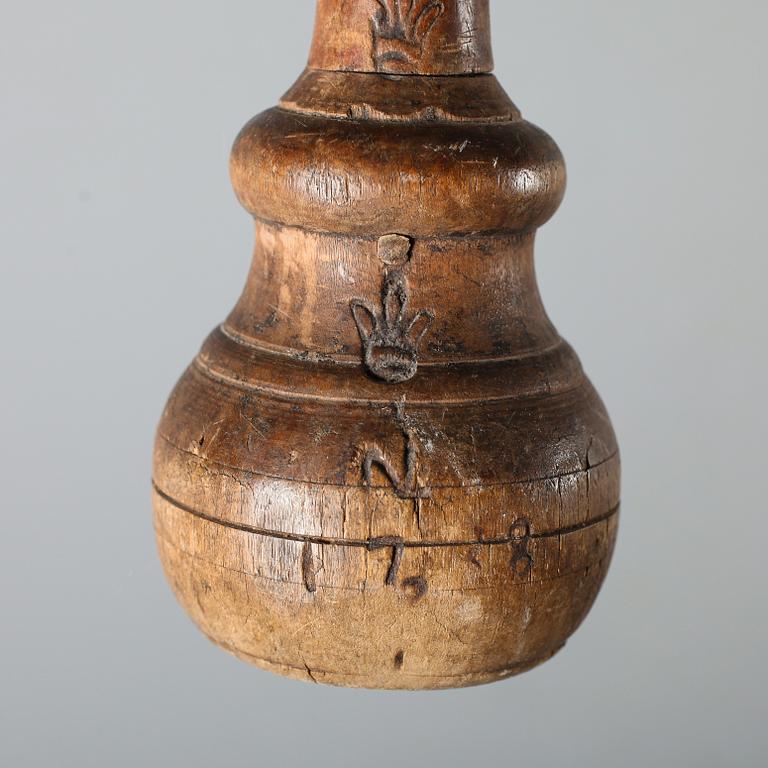 REDSKAP, 5 delar, allmoge, 1700/1800-tal.