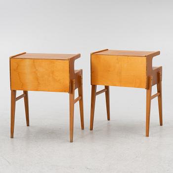 A pair of bedside tables, 1950s.