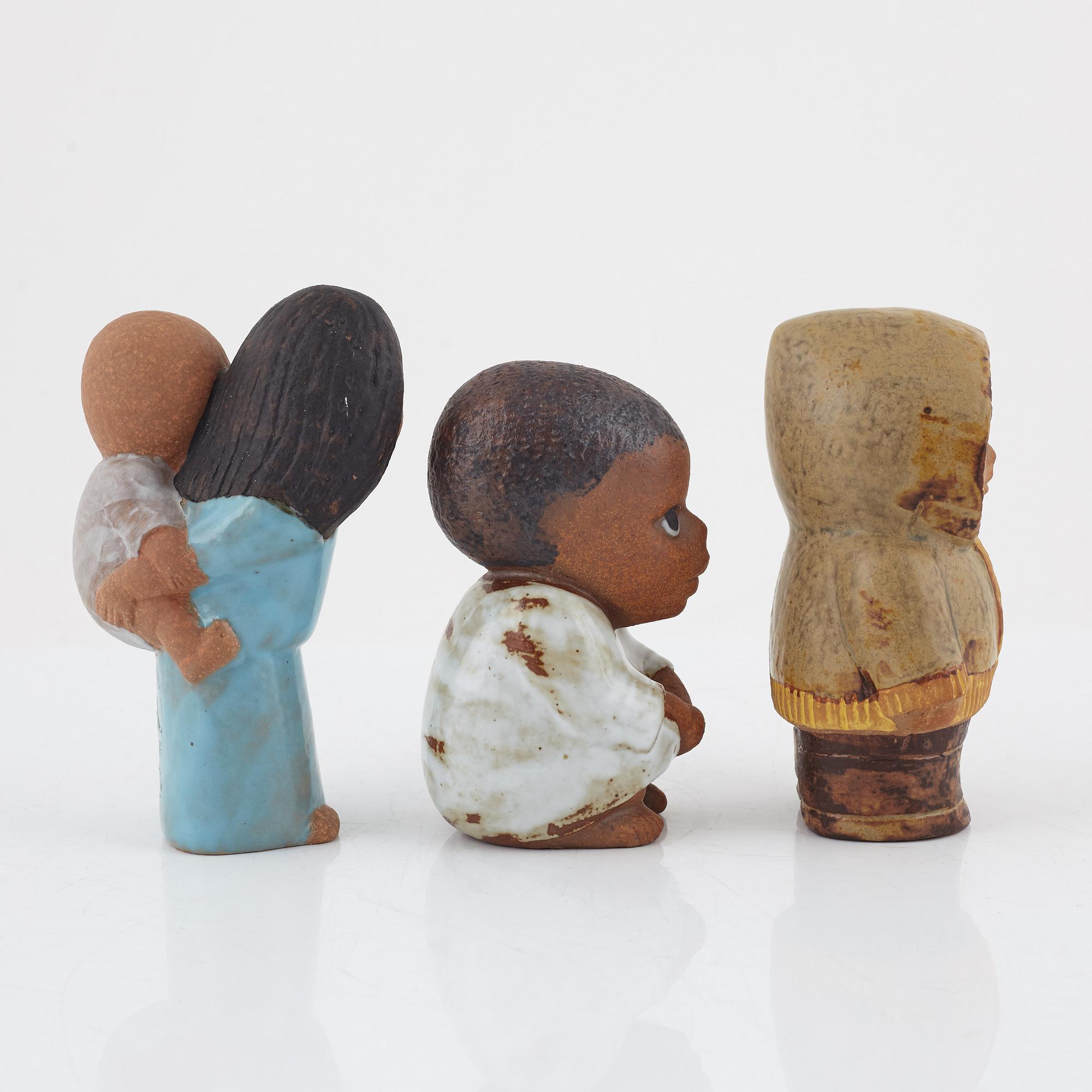 Lisa Larson, figuriner, 6 st, Gustavsberg.