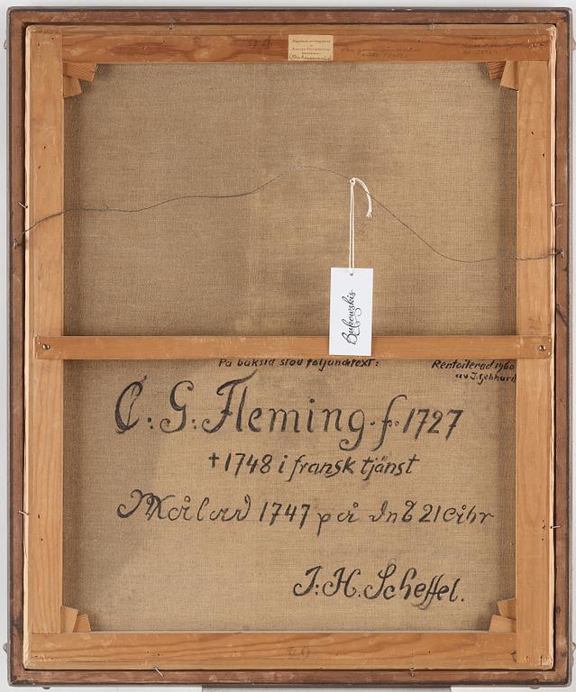 Johan Henrik Scheffel, Potrait, a pair. Depicting the brothers Christer Gustaf Fleming (1727-1748) and Axel Fleming (1728-1825).