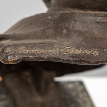 ÉMILE FERNAND-DUBOIS, sculpture, bronze, signed.