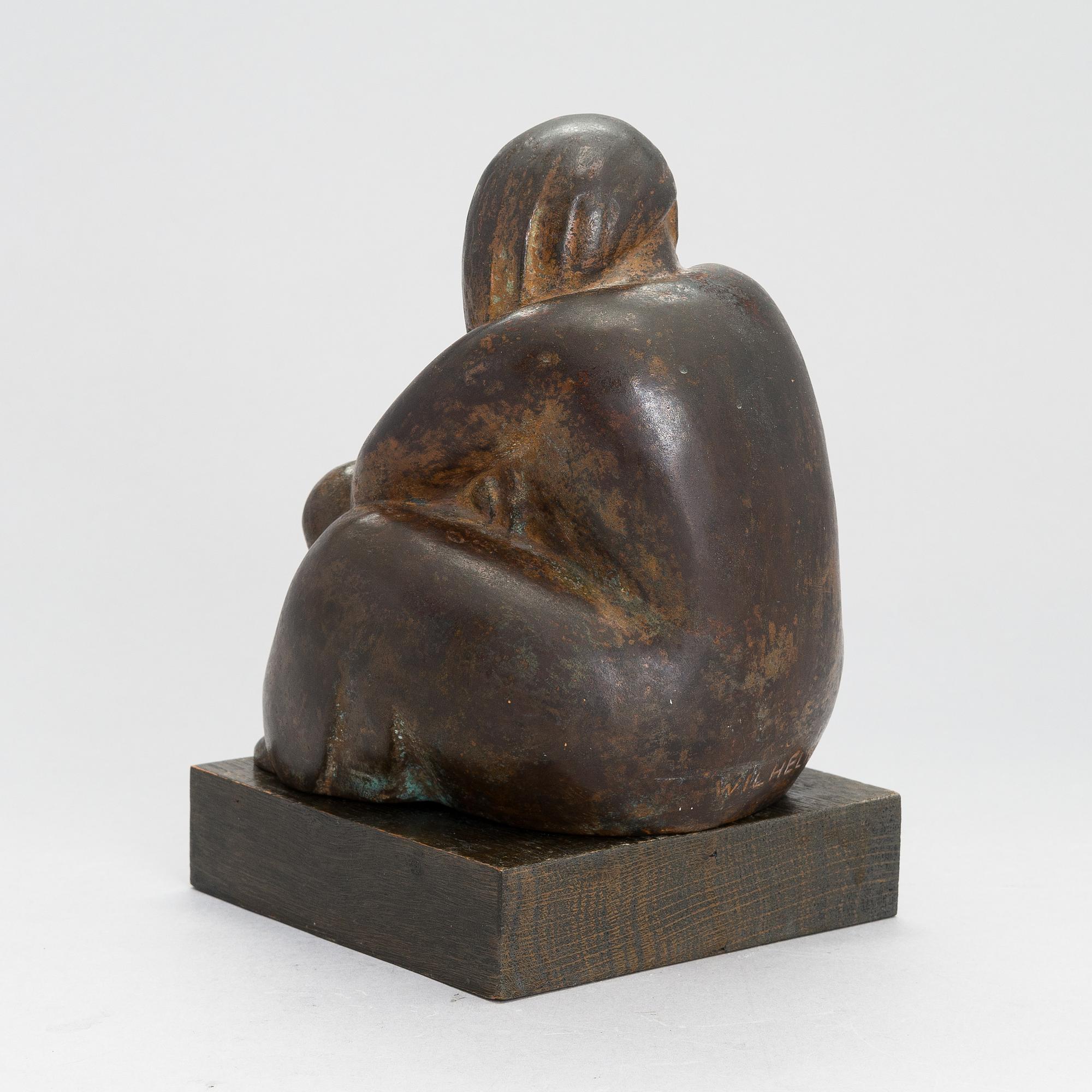 Carl Wilhelms, skulptur, signerad och daterad -46.
