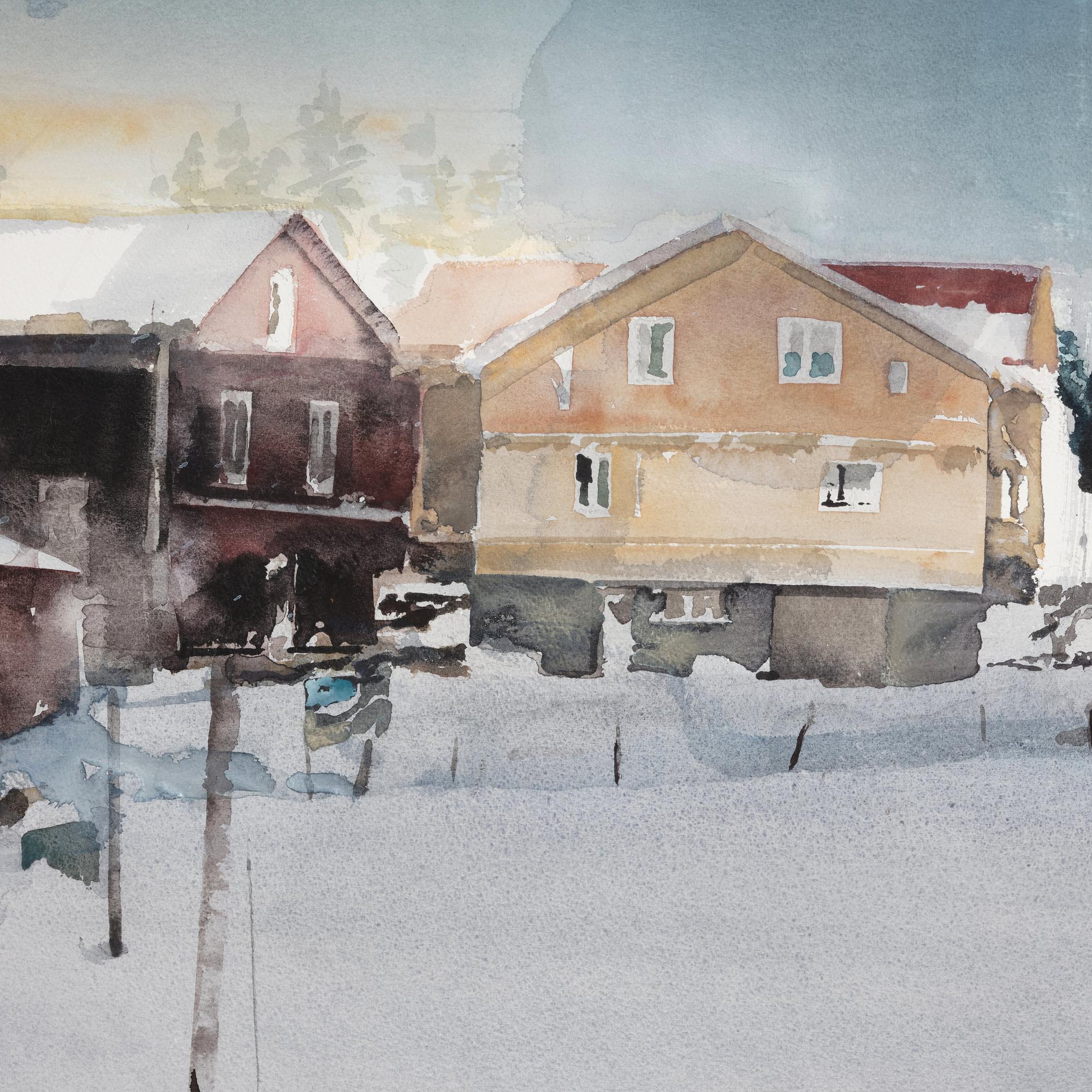 Lars Lerin, "Mellandag, Värmland".