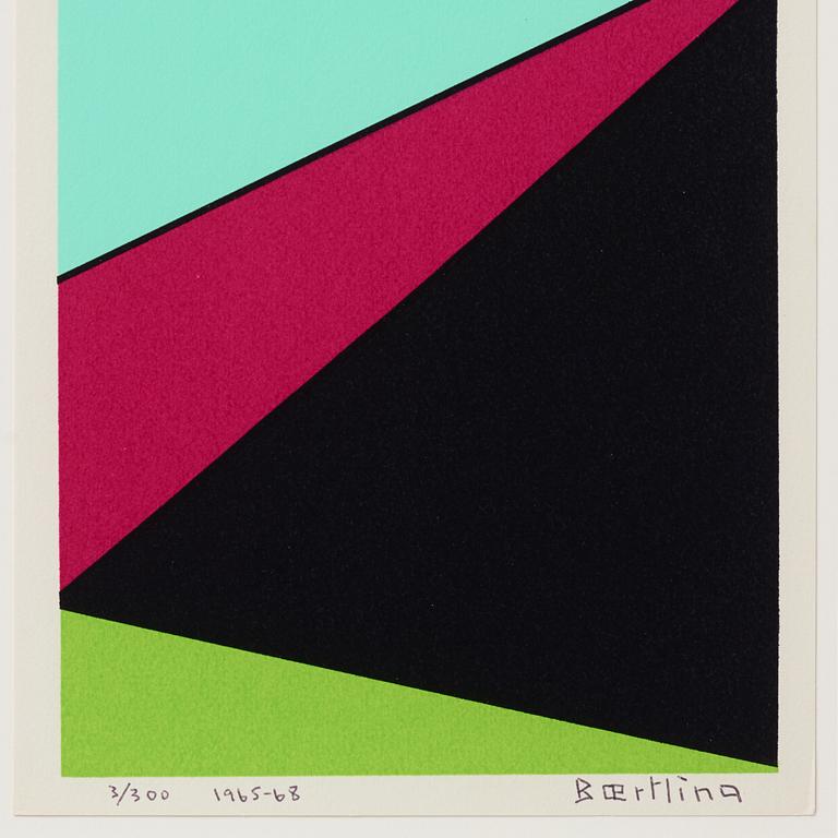 Olle Baertling, färgserigrafi, 1965-68, signerad 3/300.