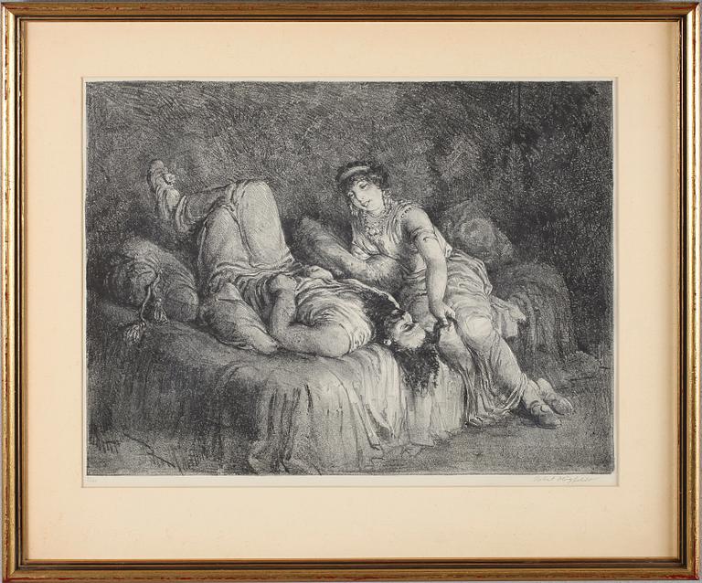 ROBERT HÖGFELDT, litografi, signerad och numrerad 3/100.