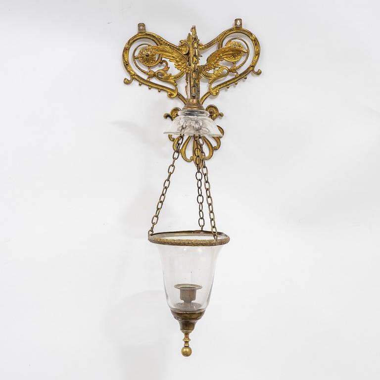 A late 19th century wall lantern.