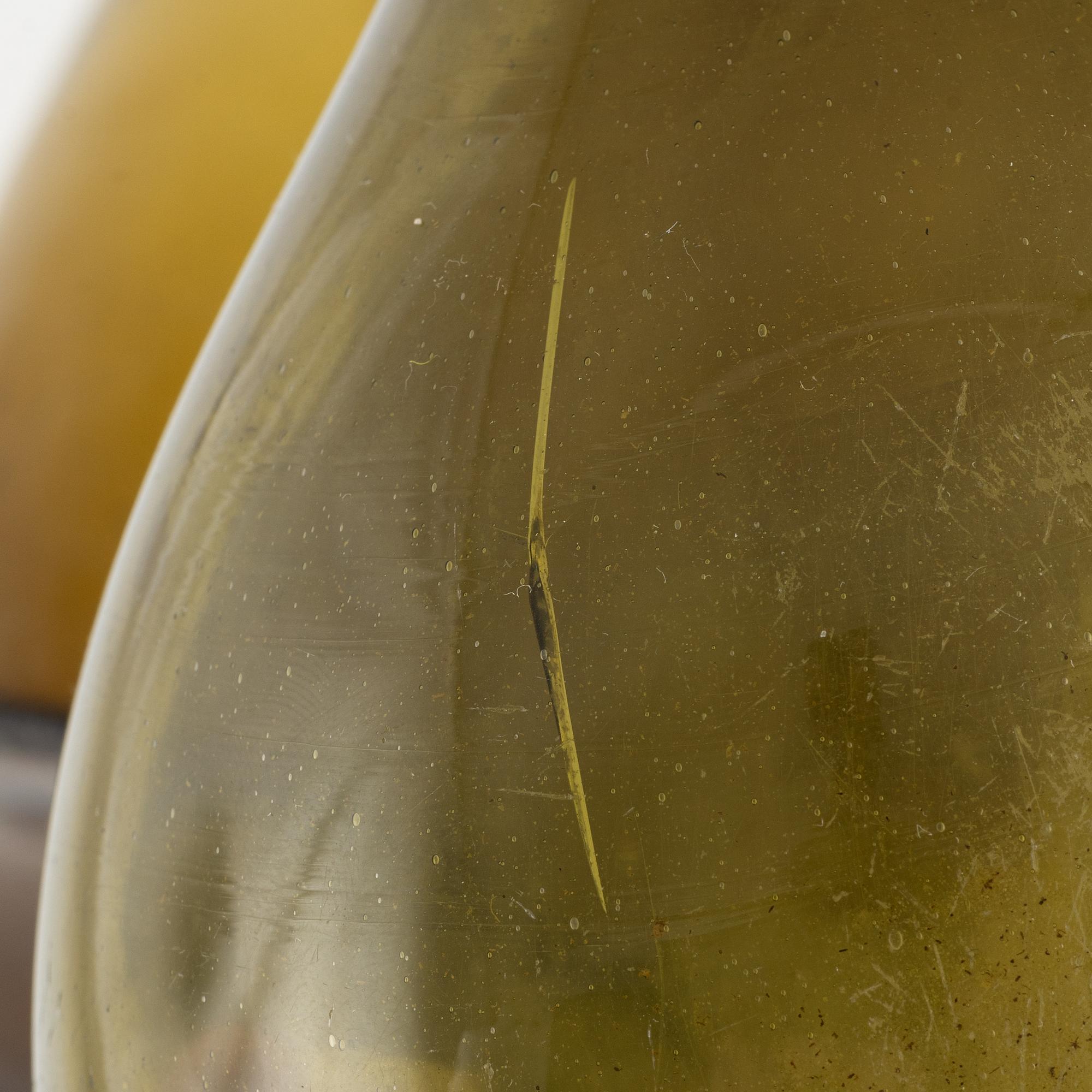 Two glass bottles, 18th/19th Century.