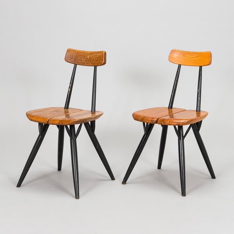 Ilmari Tapiovaara, two 'Pirkka' chairs Asko late 1950s and Laukaan Puu 1960s.