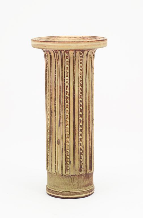 A Wilhelm Kåge 'Farsta' stoneware vase, Gustavsberg studio 1949.