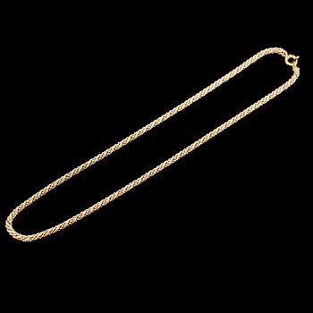 COLLIER, 18K tvåfärgat guld. Total vikt ca 40 g.