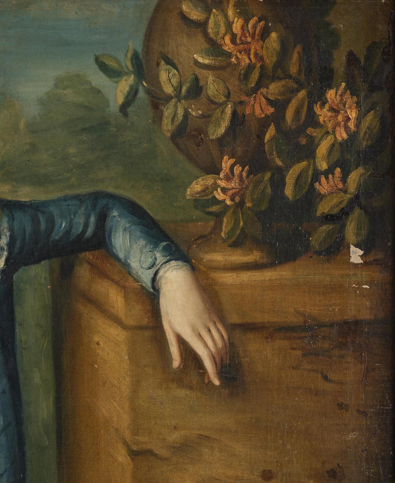 Nathaniel Hone, follower of, Portrait of a Boy in a Blue Coat.